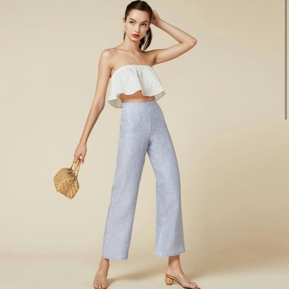 REFORMATION SAILOR PANT, WIDE LEG, HIGH WAIST